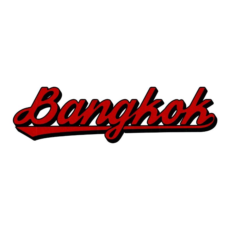 Bangkok Script Neon Red