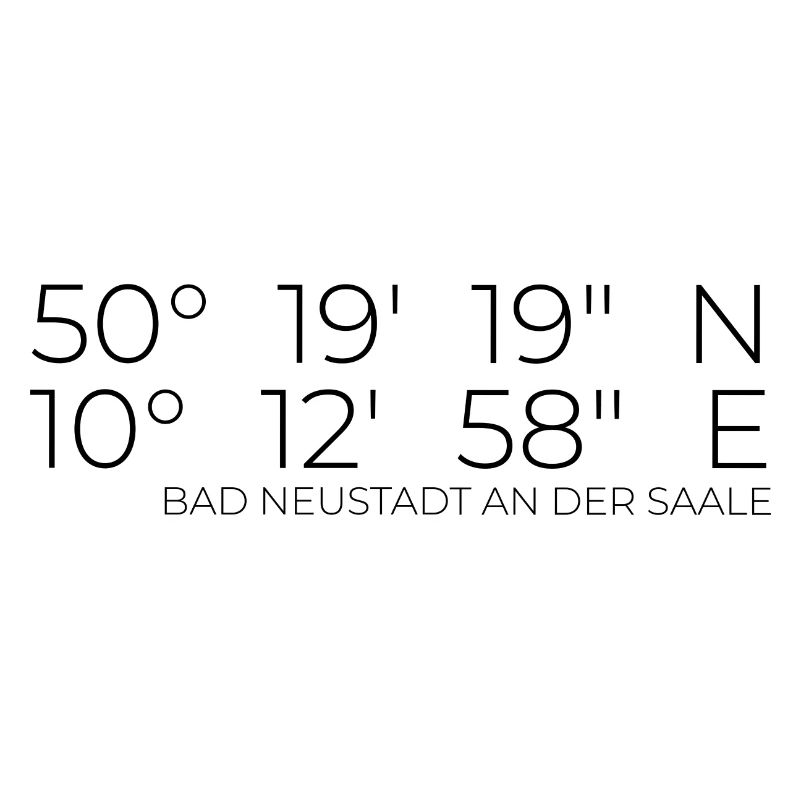 Coordinates Bad Neustadt an der Saale