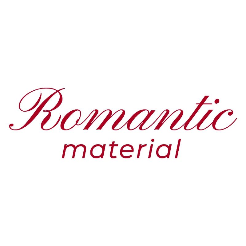 Typography Design Romantic Material