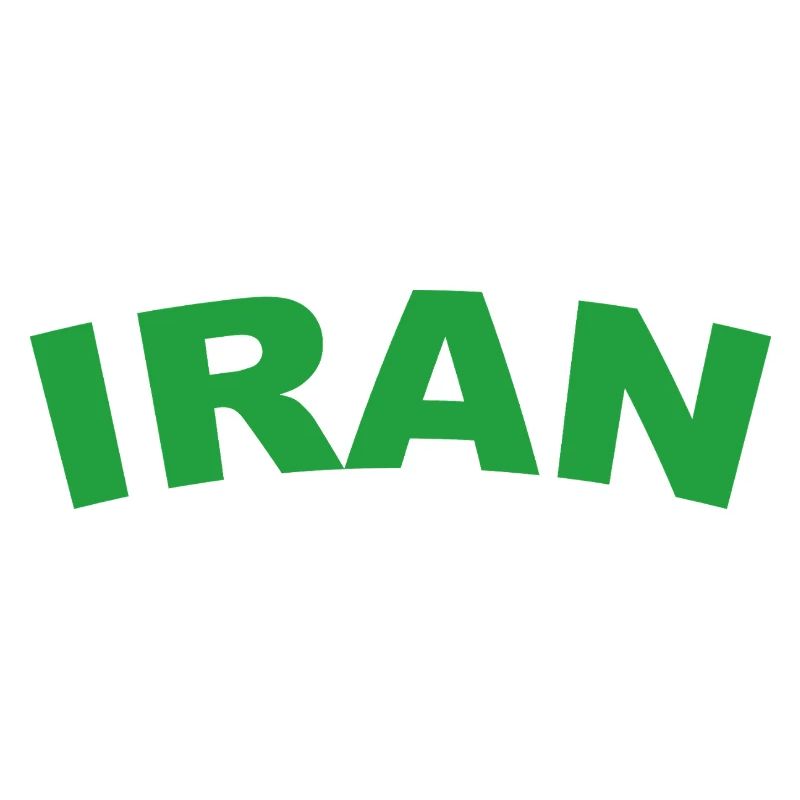 Iran in Green – Powerful Text Design