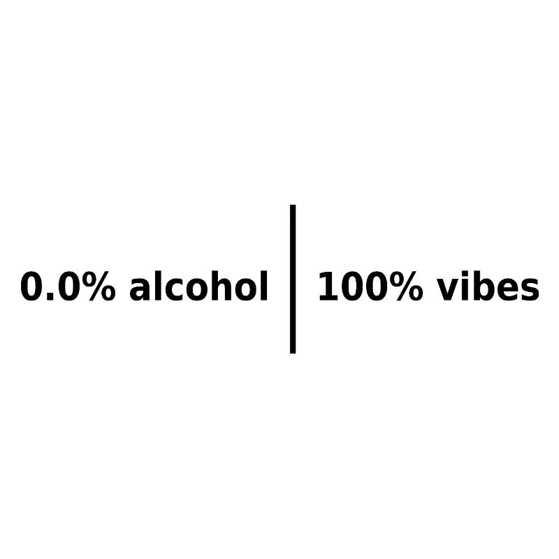 0,0 % d’alcool | 100 % Vibes