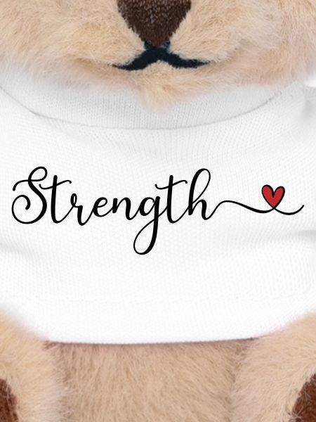Strength Heart Typography