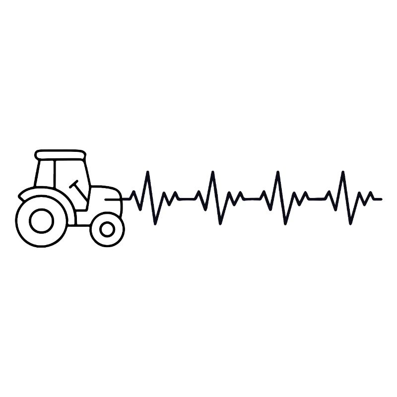 Traktor Bauer EKG Herzschlag