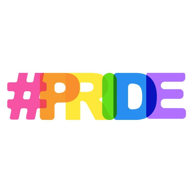 Hashtag Pride Style arc-en-ciel