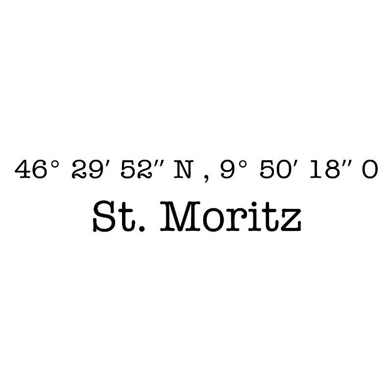 Coordinates Sankt Moritz Switzerland