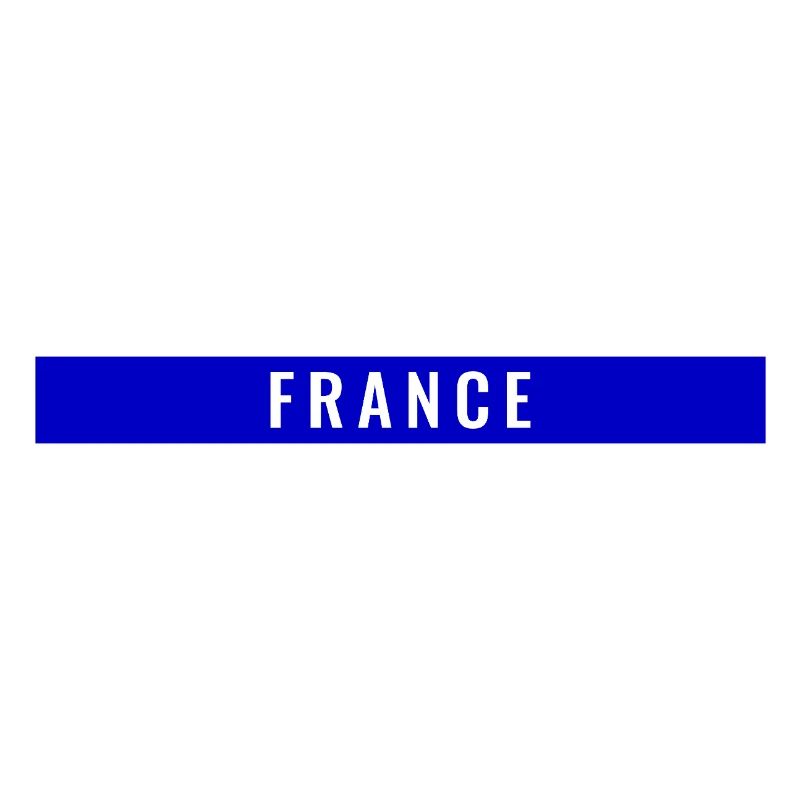 France Rectangle Bleu