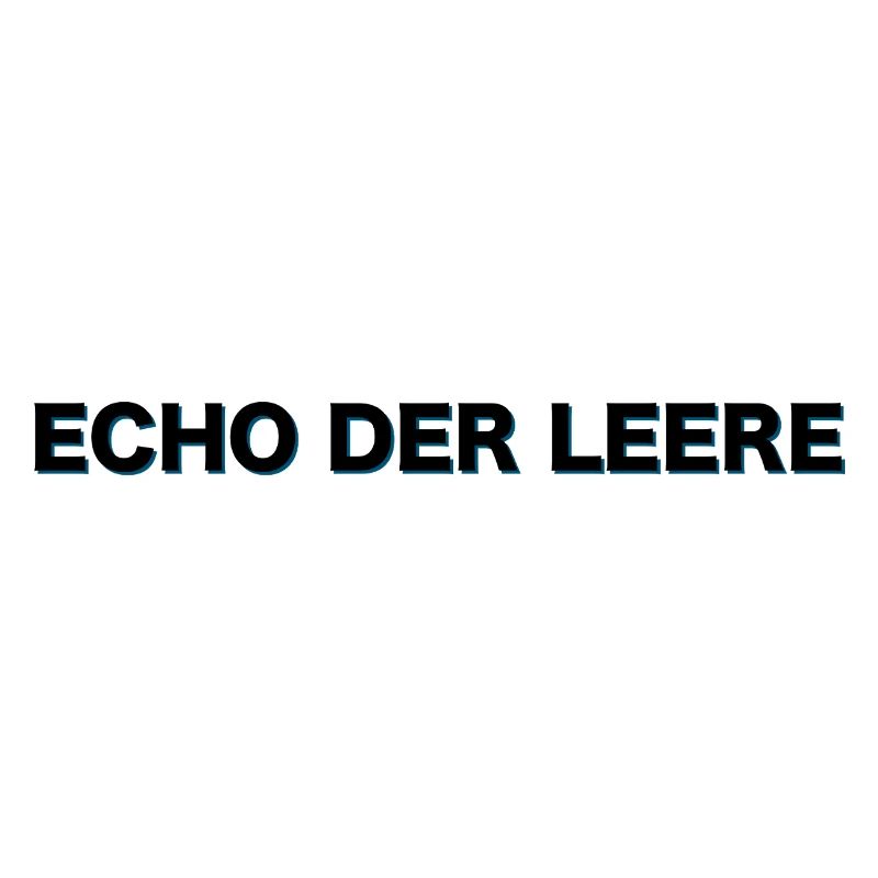 Dumme Menschen glänzen mit Echo der Leere