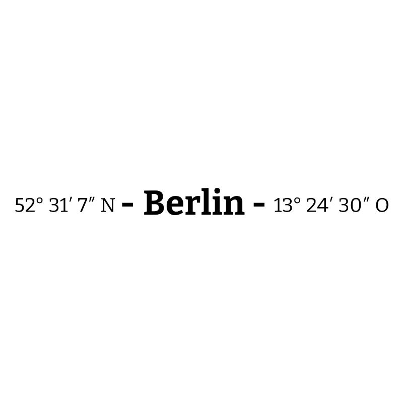 Coordinates Berlin