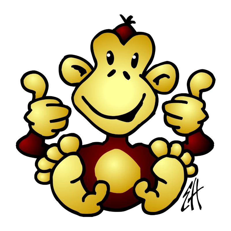 Full Color Monkey Design
