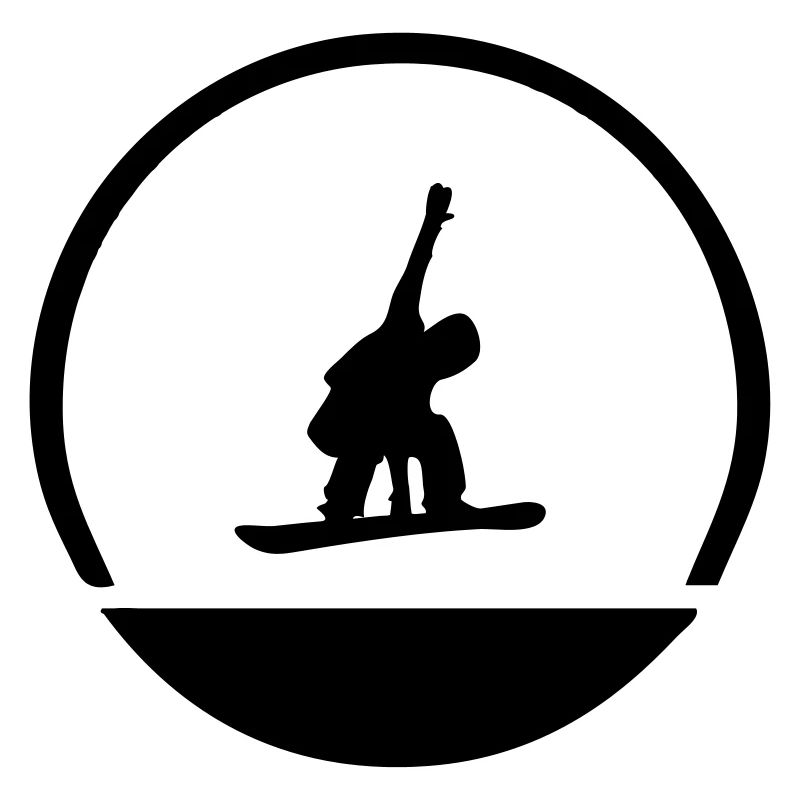 Emblème de snowboarder
