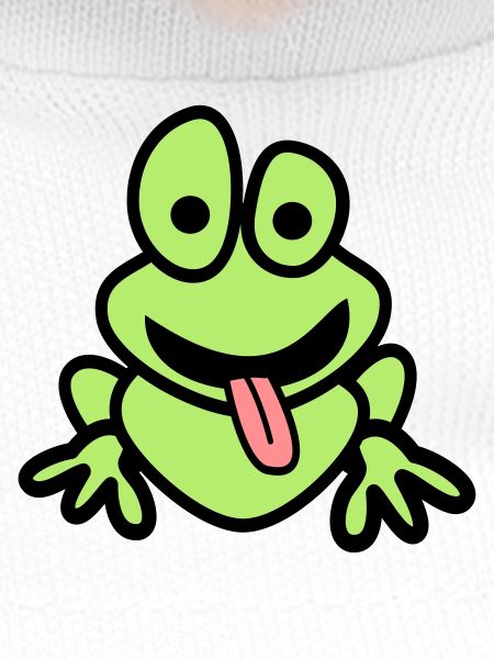 Frog with tongue