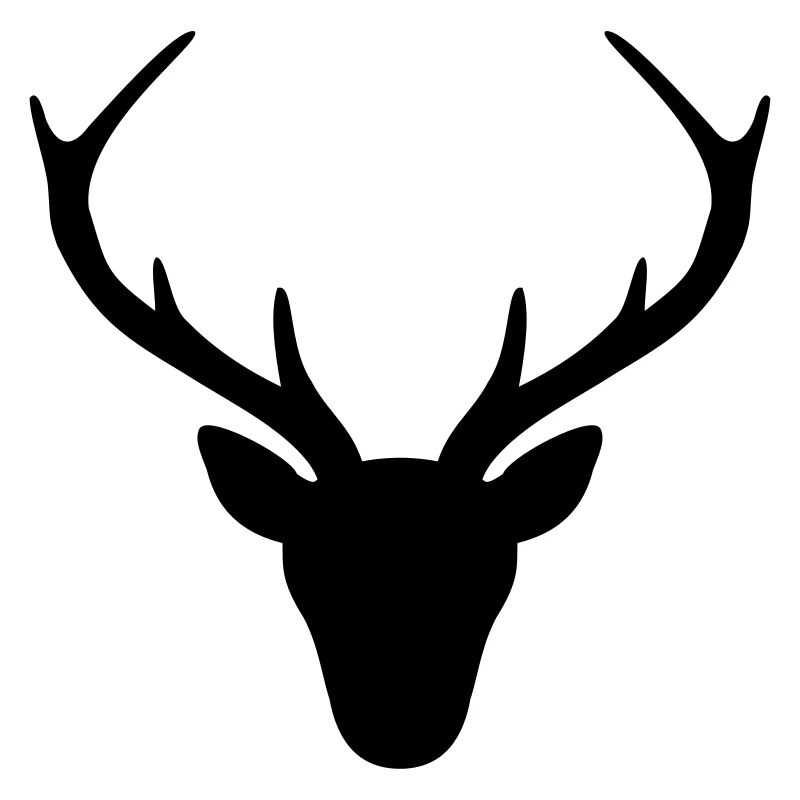 Hirsch Geweih Silhouette Jagd Jäger Geschenk