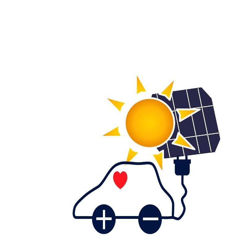 Sonnenkraft Auto mit Solarpanel