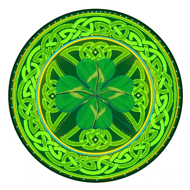 Celtic Four-Leaf Clover