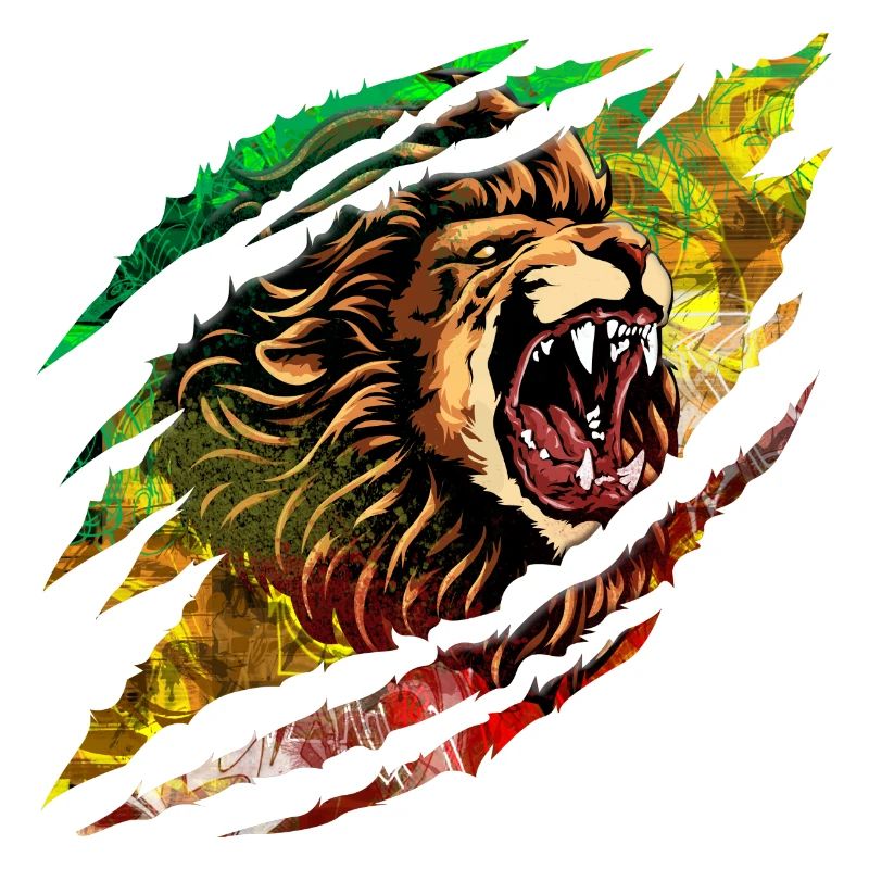 Explosion de couleurs de Lion Storm