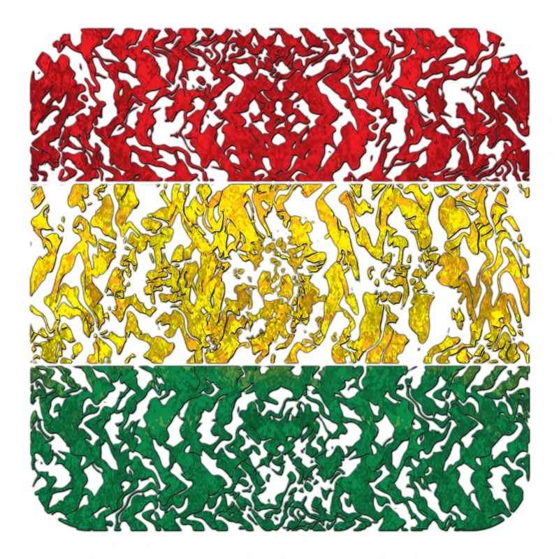 Abstract Rasta Pattern in Colors