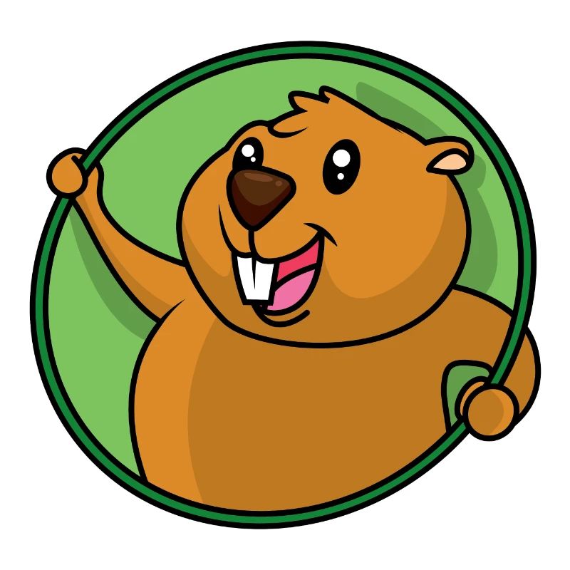 Funny beaver design
