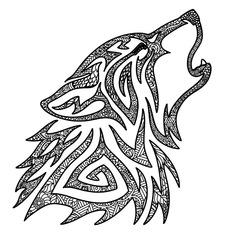 Howling Wolf Mandala