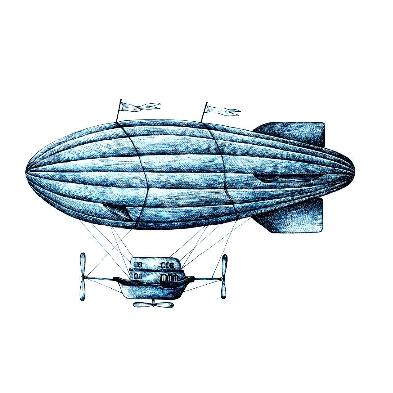 Zeppelin Étoilé Bleue