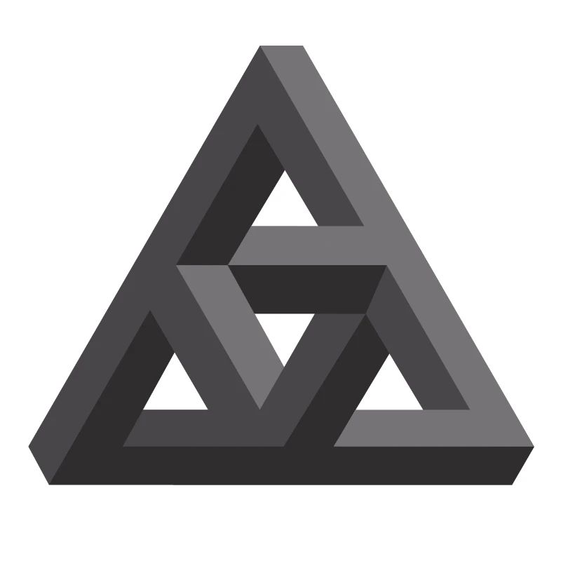 Abstract Geometry Pattern in Gray