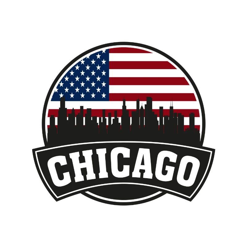 Chicago Illinois USA Skyline Travel Souvenir Ameri