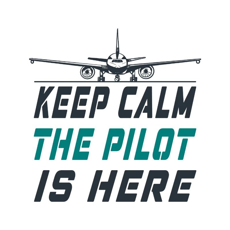 Keep Calm the Pilot is here Design / Flugzeug