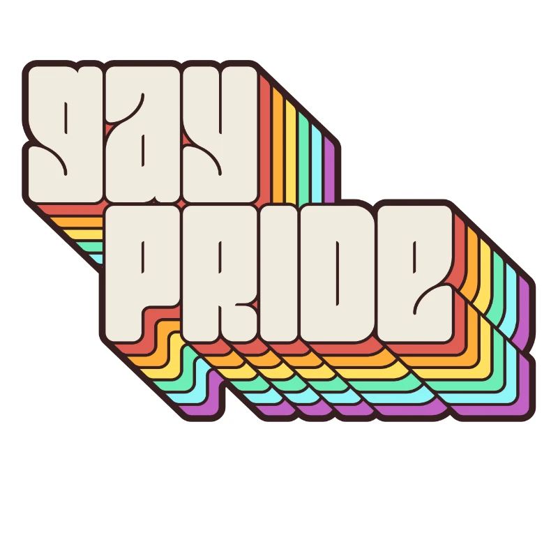 Gay Pride Regenbogen Schatten Statement