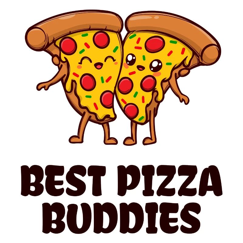 Pizza Buddy Beste Freunde Statement