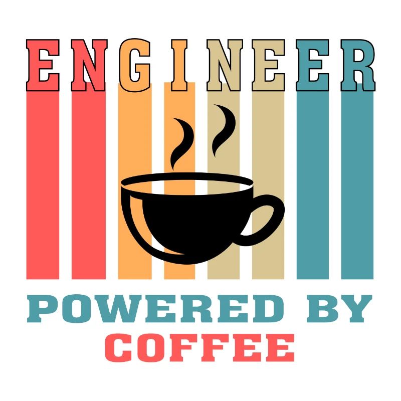 Funny Engineer Powered by Coffee Gift for Engineer