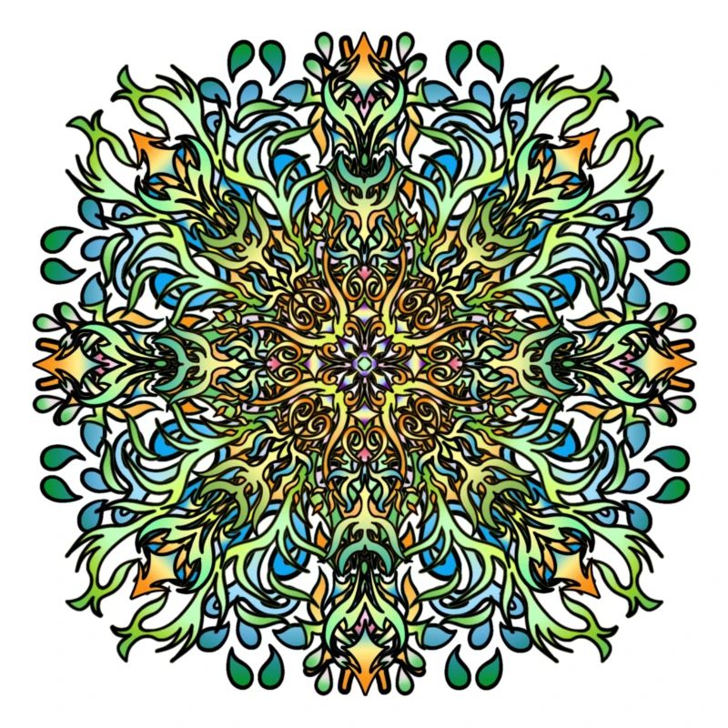 Mandala | Bunt | Leben | Geschenkidee