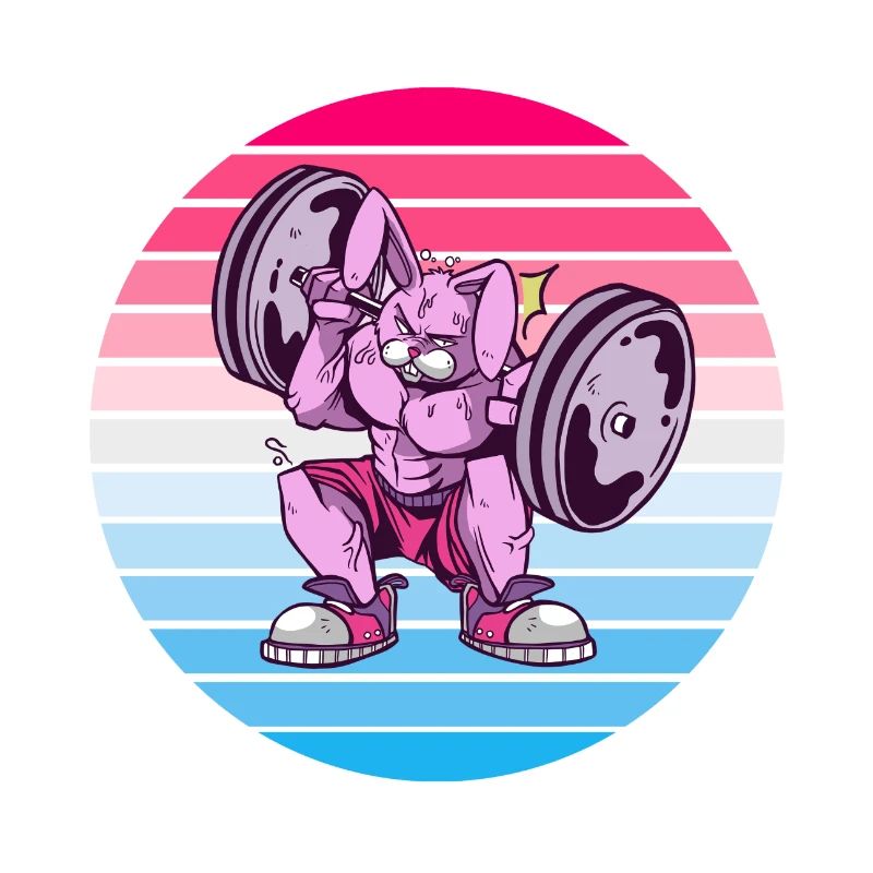 Rabbit Bodybuilder Design