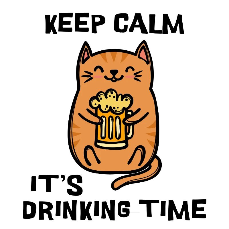 Fest Beer Statement Boisson Cat
