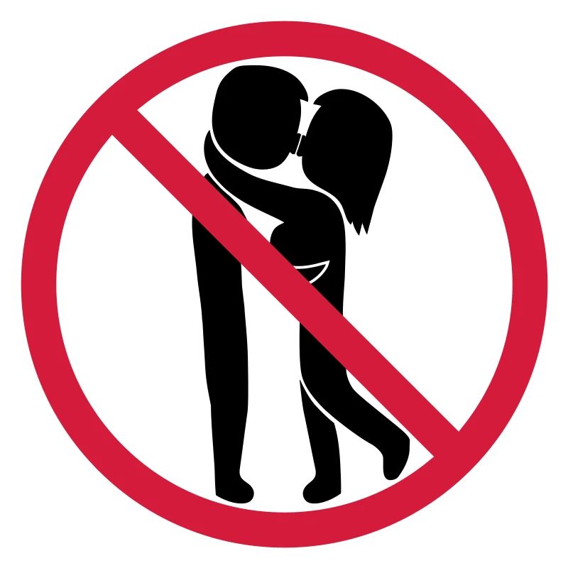 Signe interdit de baiser