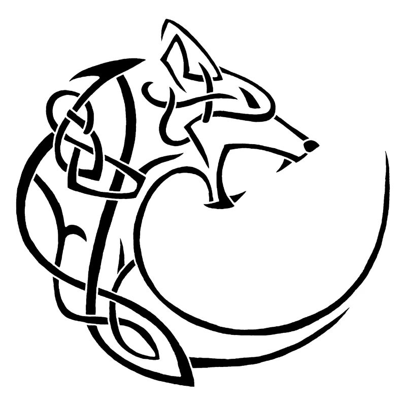 black lunar wolf