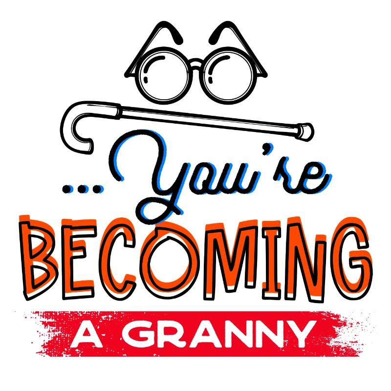 Brille Sehschwäche Großmutter Statement Oma