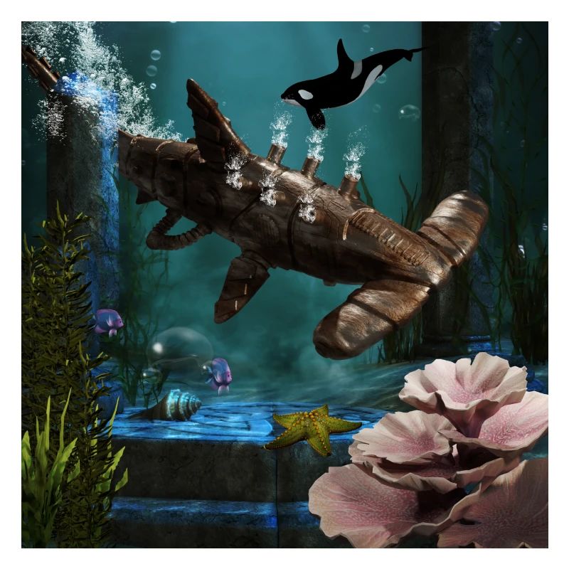 Requin-marteau steampunk génial