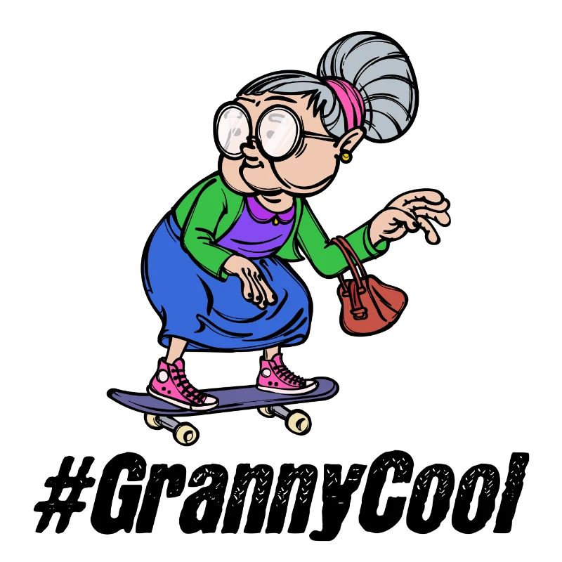 Cool Großmutter Oma Spruch Alte Frau Brille