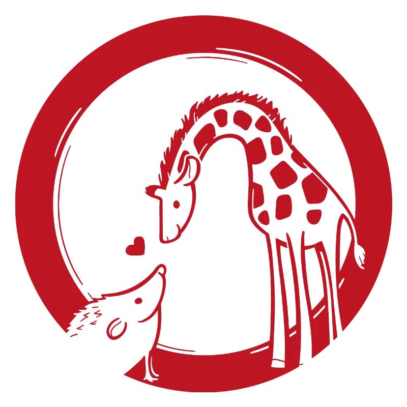 Amour de girafe et hérisson