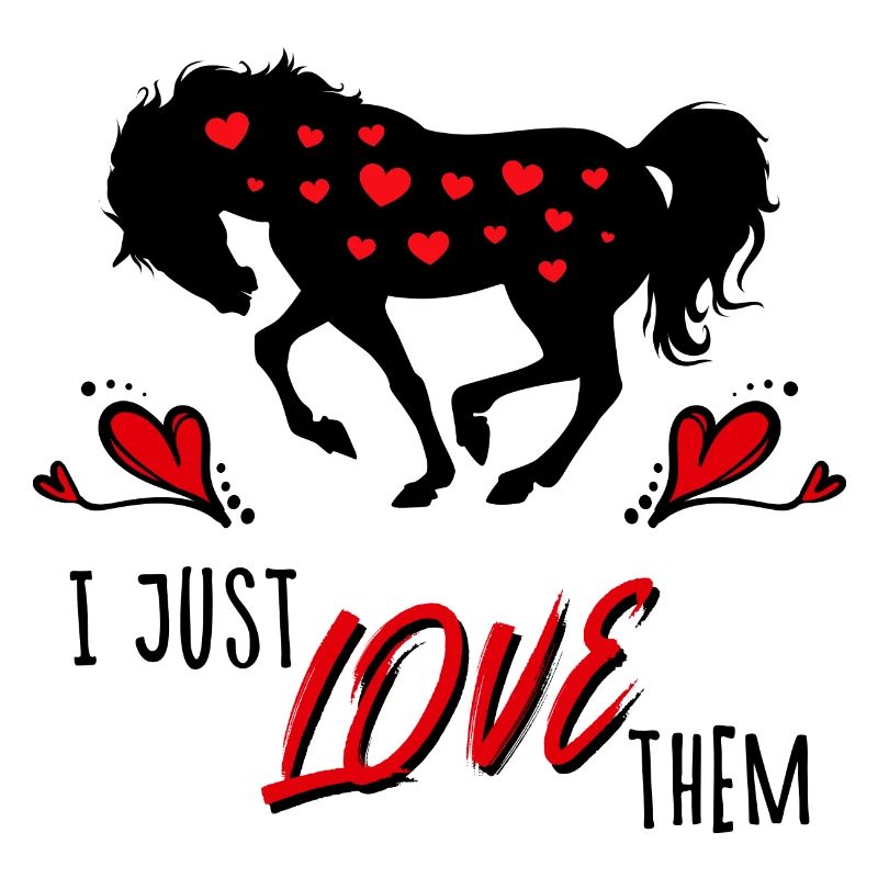 Isländer Islandpferde Pferde Statement Herz