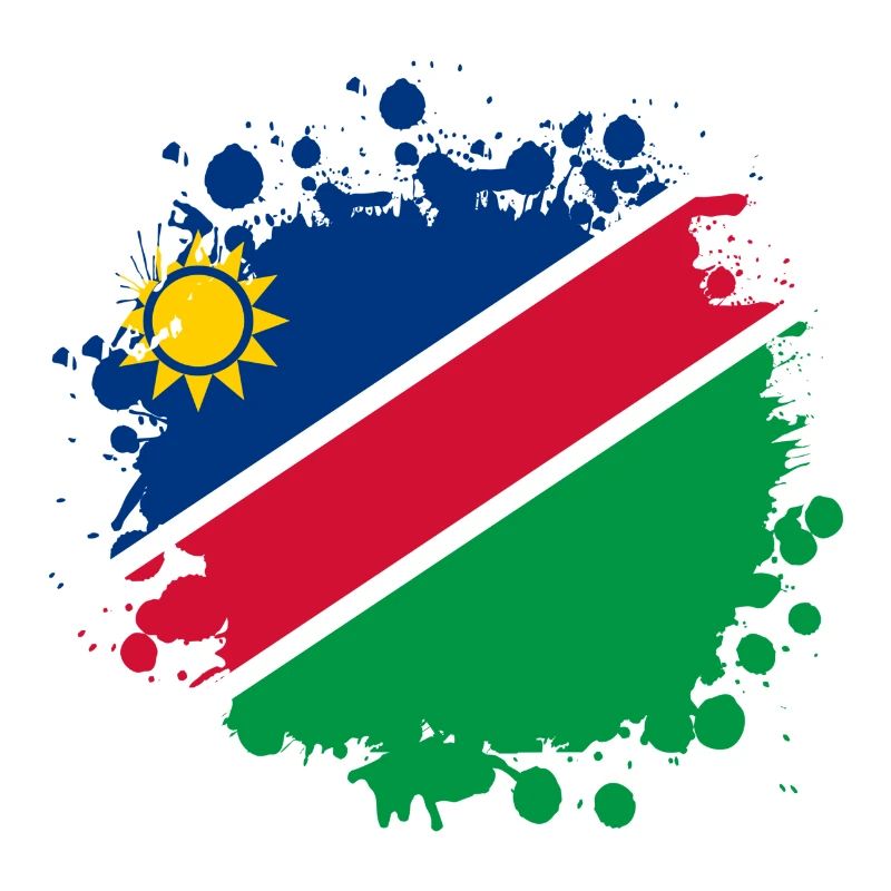 Namibia flags blob design