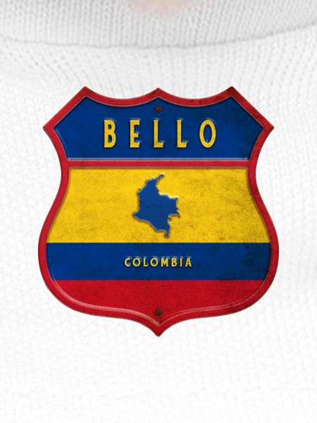 Bello Colombia crest design