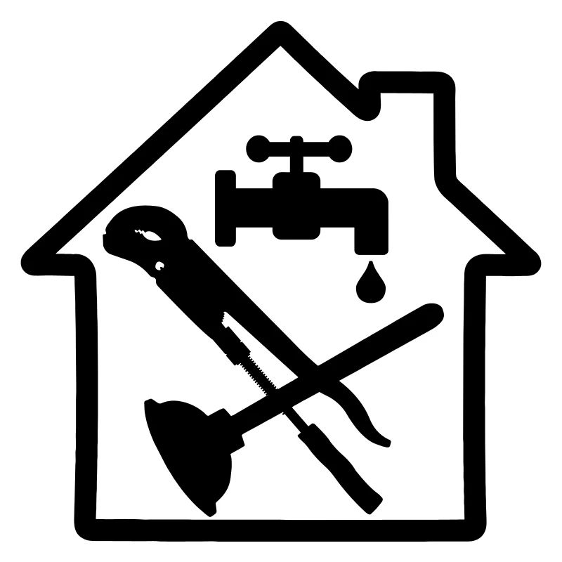 Tools logo plumber in cottage 2
