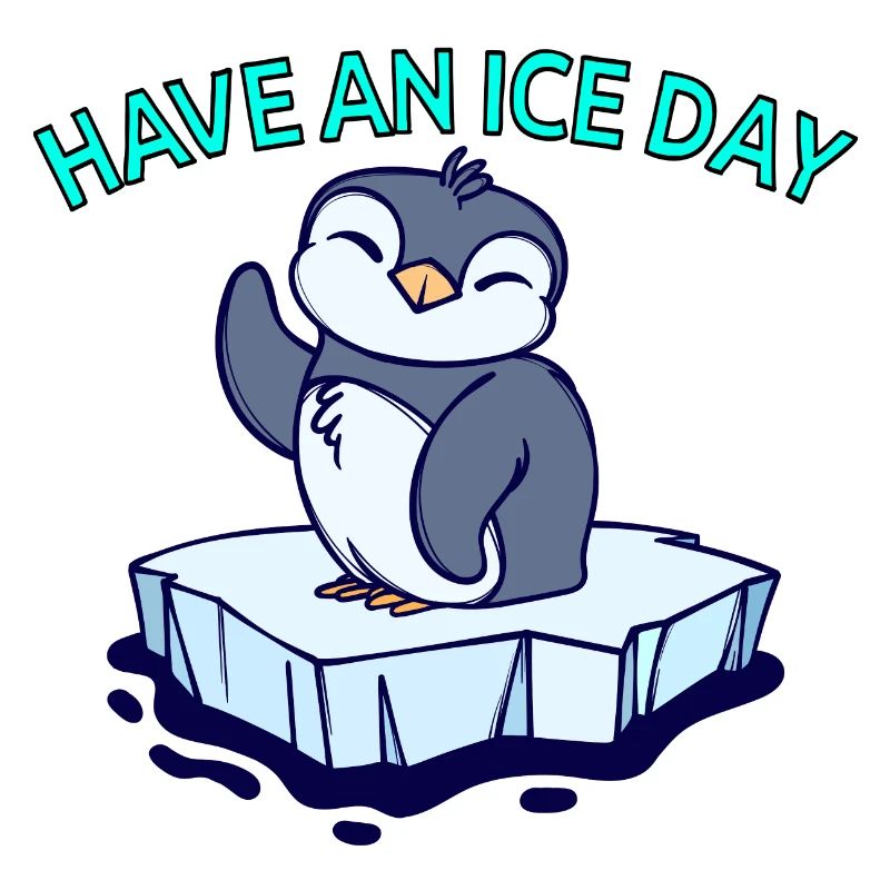 Cool Pinguin Eis Statement Vogel Tier Antarktis