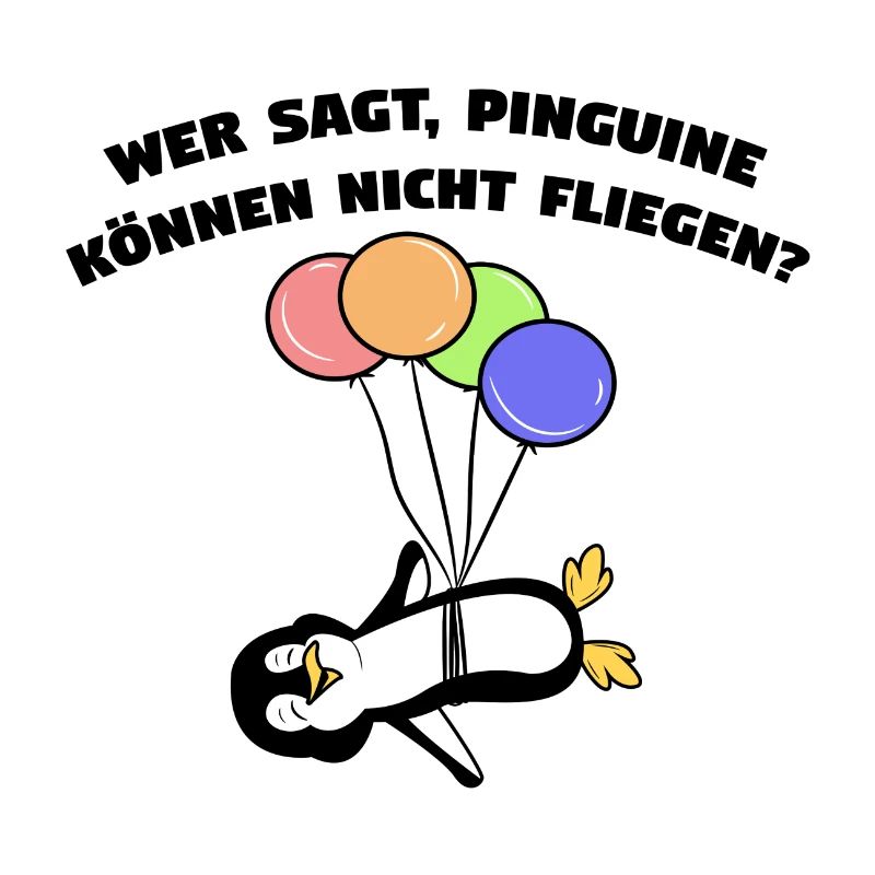 Cool Pinguin Luftballon Statement Vogel Tier