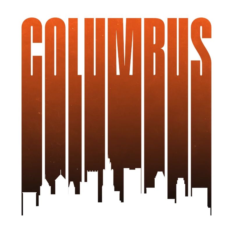 Columbus Skyline Sunset Gradient