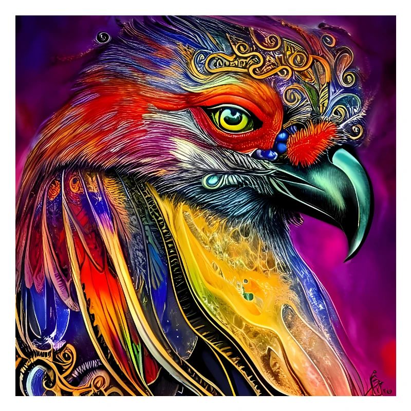 Wunderbare bunte Krähe