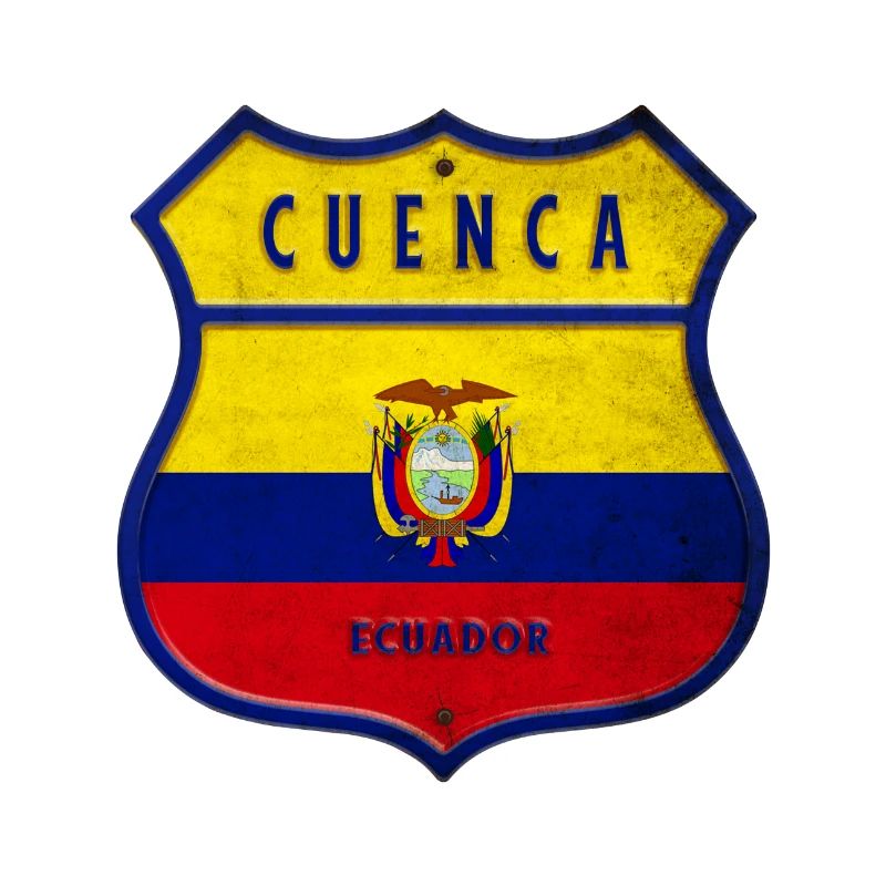 Cuenca Ecuador Wappen Flaggen Design
