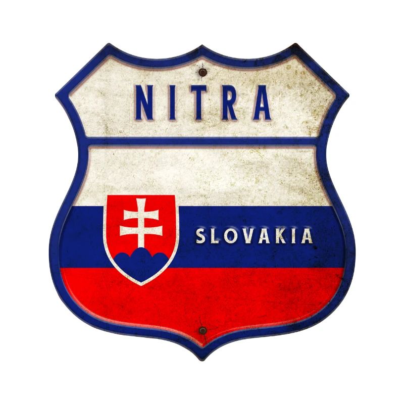 Drapeaux de Nitra Slovaquie