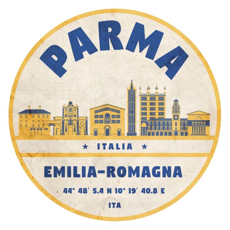 Parma Skyline Emilia Romagna Sticker