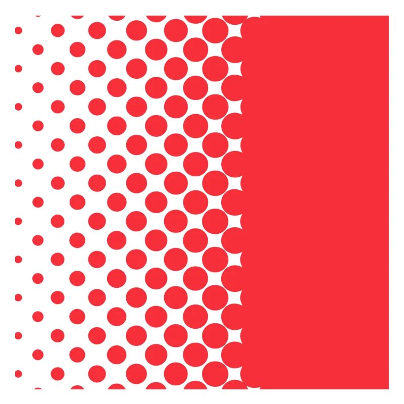 Halftone Gradient Rotes Panel